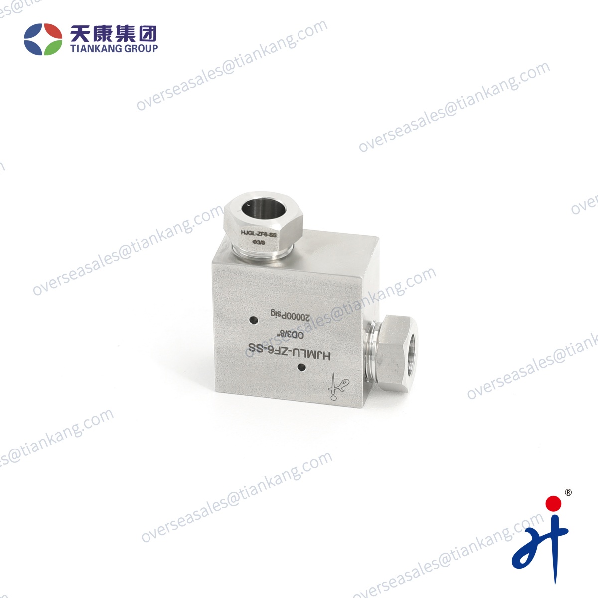 Угловой фитинг сверхвысокого давления TianKang HongJi | 20000 фунтов на кв. дюйм - tiankanginternational